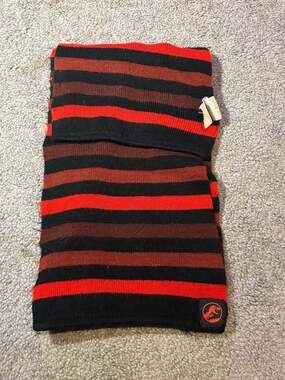 Jurassic World Mens Scarf Red & Black